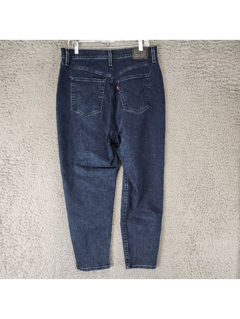 Levis Jeans Womens 31 Blue Black Label Stretch Denim High Waisted Taper